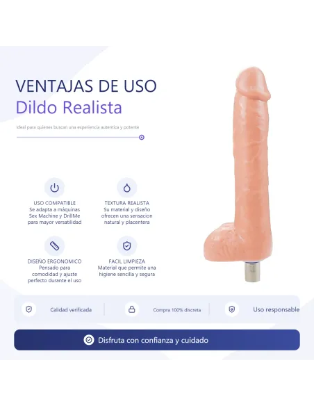 Realistic dildo accessory for sex machine / drillme compatible | Infarta toys | Sexmachine