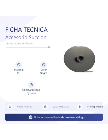 Nylon suction cup accessory for sex machine / cyclone compatible | Infarta toys | Sexmachine