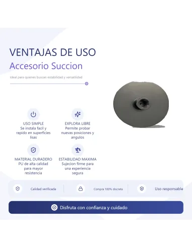 Nylon suction cup accessory for sex machine / cyclone compatible | Infarta toys | Sexmachine