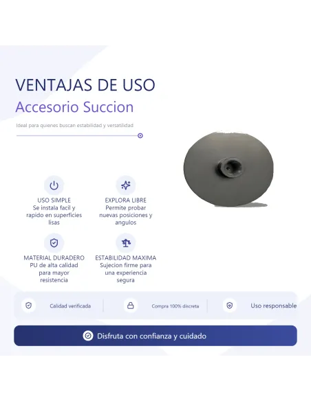 Nylon suction cup accessory for sex machine / cyclone compatible | Infarta toys | Sexmachine