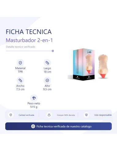 Masturbator lola – 2-in-1 mouth & pussy stroker | Infarta toys | Masturbadores