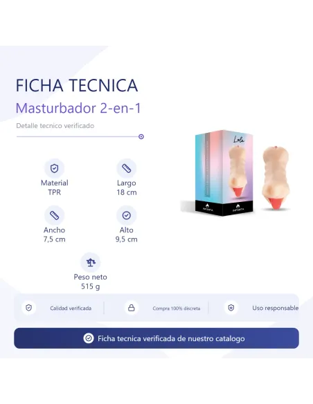 Masturbator lola – 2-in-1 mouth & pussy stroker | Infarta toys | Masturbadores
