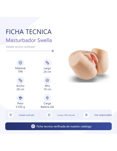 Masturbator swella - pussy & ass sinna with vibrator | Infarta toys | Masturbadores