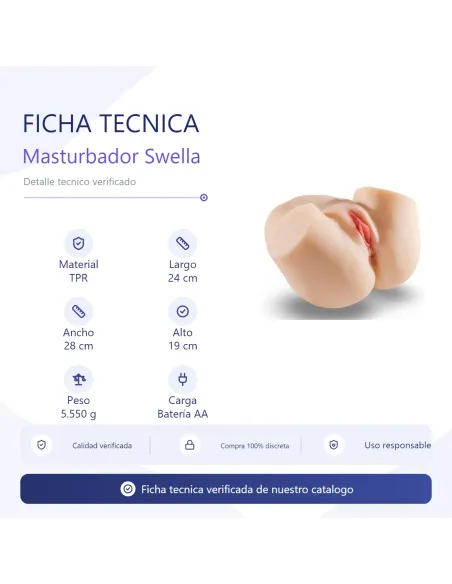 Masturbator swella - pussy & ass sinna with vibrator | Infarta toys | Masturbadores