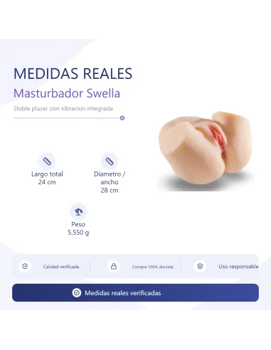 Masturbator swella - pussy & ass sinna with vibrator | Infarta toys | Masturbadores