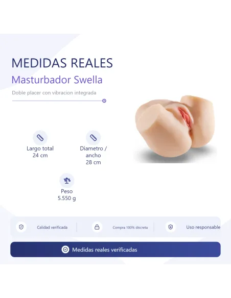 Masturbator swella - pussy & ass sinna with vibrator | Infarta toys | Masturbadores