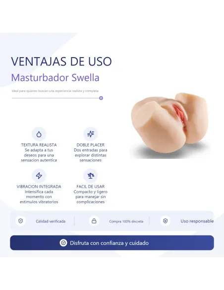 Masturbator swella - pussy & ass sinna with vibrator | Infarta toys | Masturbadores
