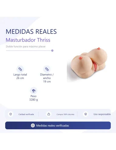 Masturbator thriss – 2-in-1 pleasure masturbator with vibrator | Infarta toys | Masturbadores