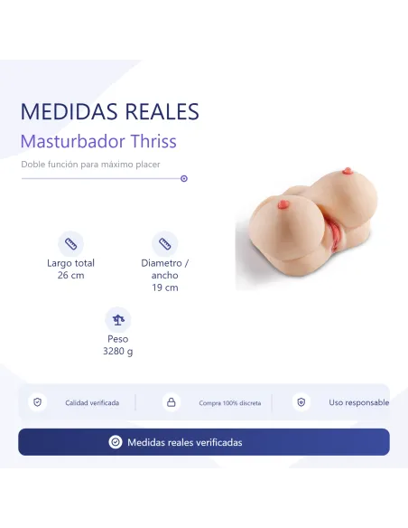 Masturbator thriss – 2-in-1 pleasure masturbator with vibrator | Infarta toys | Masturbadores
