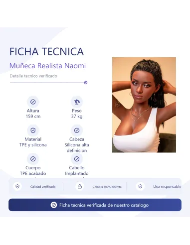 Muñeca real sexdoll naomi 159cm 37kg | Infarta toys | Muñecas realdoll