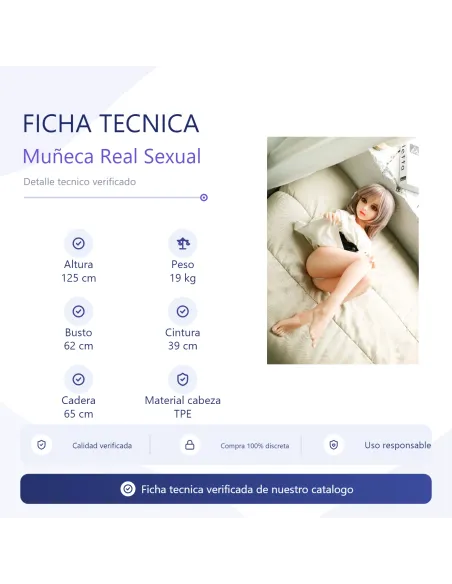 Muñeca real sexual sexdoll miyuki 125cm 19kg | Infarta toys | Muñecas realdoll