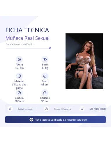 Muñeca real sexual sexdoll ivanna 169cm 43kg | Infarta toys | Torsos