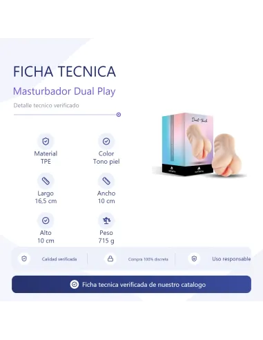 Masturbator - dual play - dp-touch | Infarta toys | Masturbadores