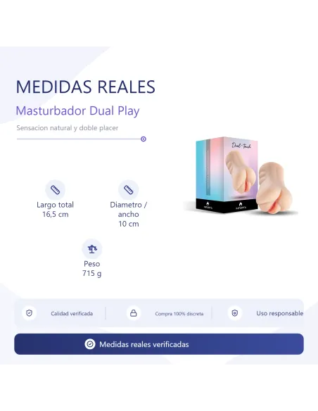 Masturbator - dual play - dp-touch | Infarta toys | Masturbadores