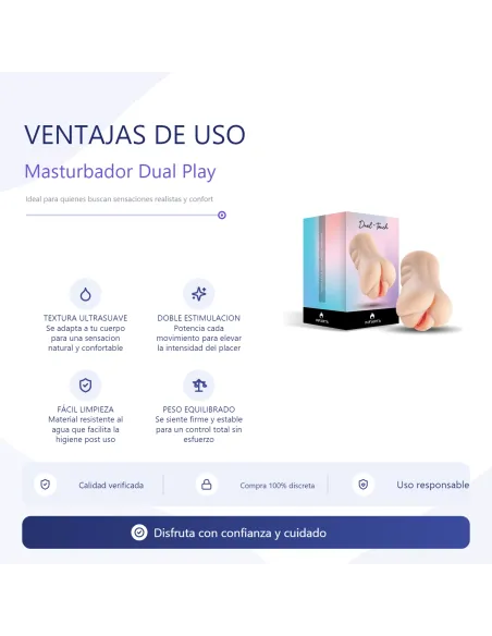 Masturbator - dual play - dp-touch | Infarta toys | Masturbadores
