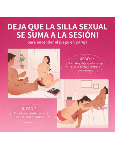 Silla sexual con vibrador control remoto | Vvd | Vibradores