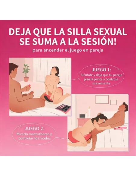 Silla sexual con vibrador control remoto | Vvd | Vibradores