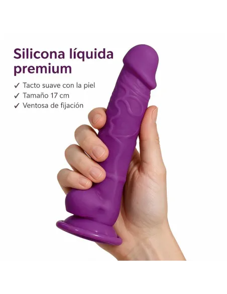 Consolador fantasía prismea de silicona líquida con ventosa 17 cm | Infarta toys | Dildos macizos