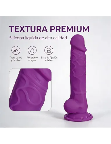 Consolador fantasía prismea de silicona líquida con ventosa 17 cm | Infarta toys | Dildos macizos