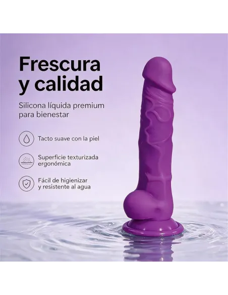 Consolador fantasía prismea de silicona líquida con ventosa 17 cm | Infarta toys | Dildos macizos