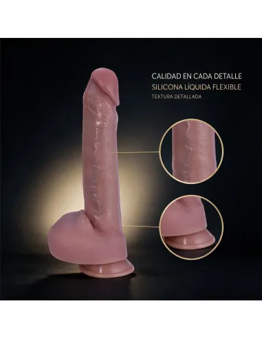 Consolador realista signature 01 de silicona líquida con ventosa 15,5 cm | Infarta toys | Dildos macizos