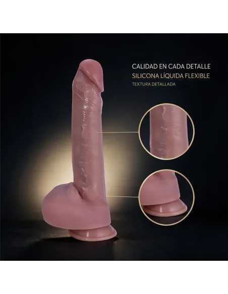 Consolador realista signature 01 de silicona líquida con ventosa 15,5 cm | Infarta toys | Dildos macizos