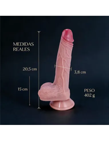 Consolador realista signature 02 de silicona líquida con ventosa 20,5 cm | Infarta toys | Realísticos