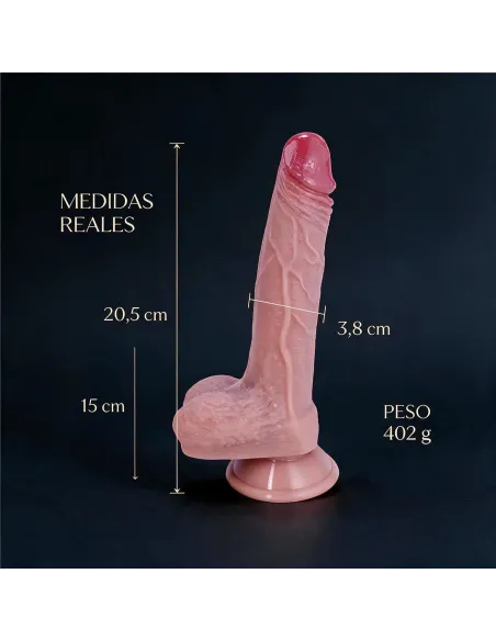 Consolador realista signature 02 de silicona líquida con ventosa 20,5 cm | Infarta toys | Realísticos