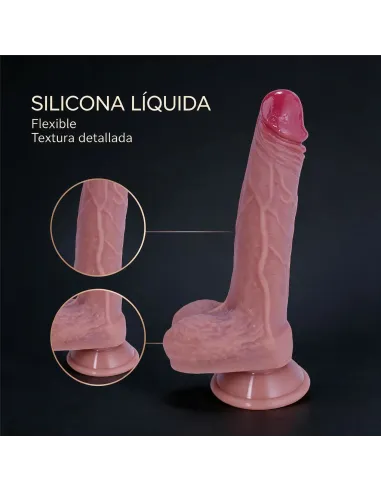 Consolador realista signature 02 de silicona líquida con ventosa 20,5 cm | Infarta toys | Realísticos