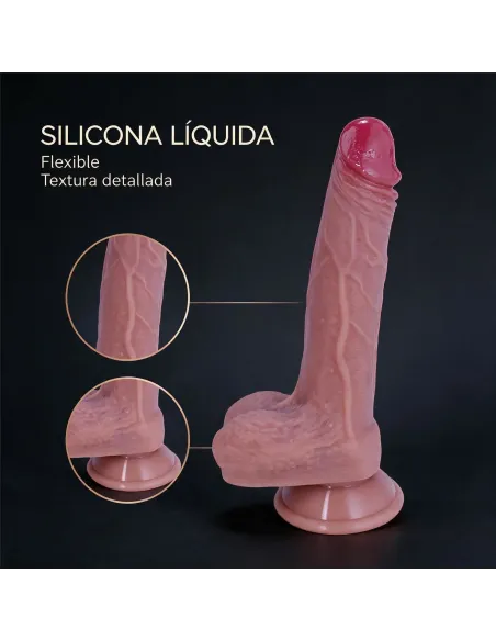 Consolador realista signature 02 de silicona líquida con ventosa 20,5 cm | Infarta toys | Realísticos