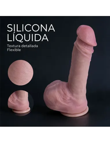 Consolador realista signature 03 de silicona líquida con ventosa 22,5 cm | Infarta toys | Dildos macizos