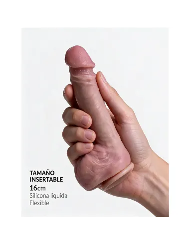 Consolador realista signature 03 de silicona líquida con ventosa 22,5 cm | Infarta toys | Dildos macizos