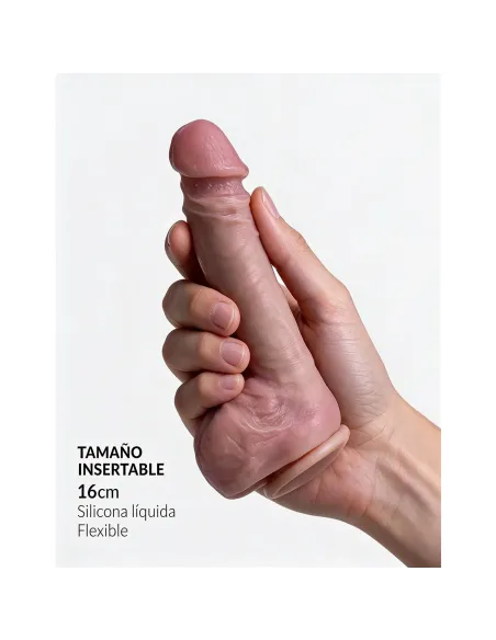 Consolador realista signature 03 de silicona líquida con ventosa 22,5 cm | Infarta toys | Dildos macizos