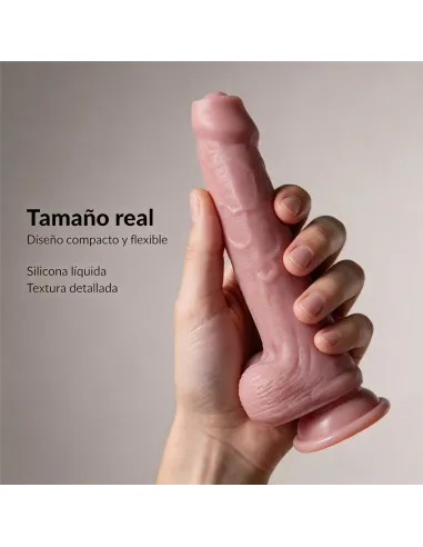 Consolador realista signature 05 de silicona líquida con ventosa 21,5 cm | Infarta toys | Dildos macizos