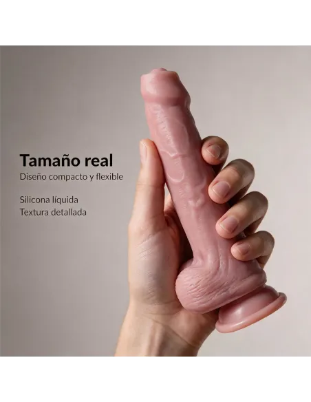 Consolador realista signature 05 de silicona líquida con ventosa 21,5 cm | Infarta toys | Dildos macizos