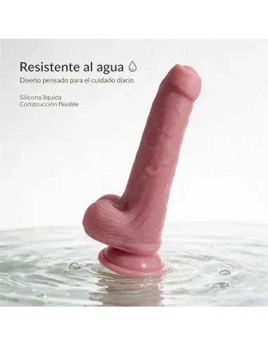 Consolador realista signature 05 de silicona líquida con ventosa 21,5 cm | Infarta toys | Dildos macizos