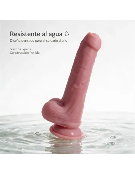 Consolador realista signature 05 de silicona líquida con ventosa 21,5 cm | Infarta toys | Dildos macizos