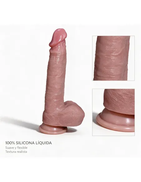 Consolador realista signature 06 de silicona líquida con ventosa 22 cm | Infarta toys | Realísticos