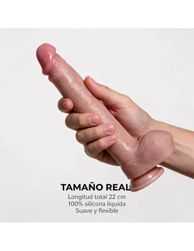 Consolador realista signature 06 de silicona líquida con ventosa 22 cm | Infarta toys | Realísticos