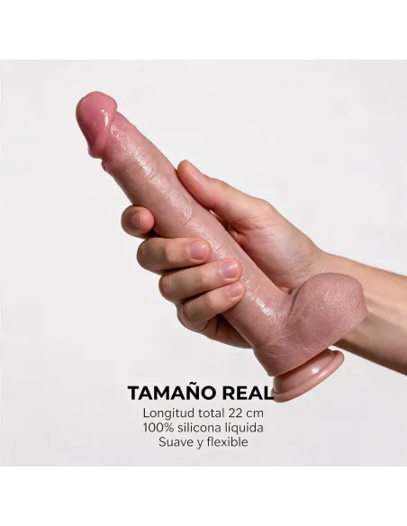 Consolador realista signature 06 de silicona líquida con ventosa 22 cm | Infarta toys | Realísticos