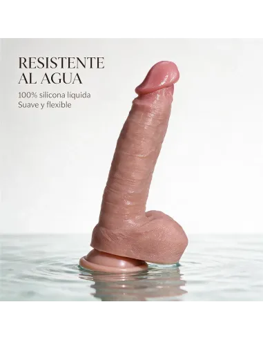 Consolador realista signature 06 de silicona líquida con ventosa 22 cm | Infarta toys | Realísticos