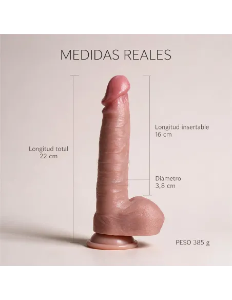 Consolador realista signature 06 de silicona líquida con ventosa 22 cm | Infarta toys | Realísticos