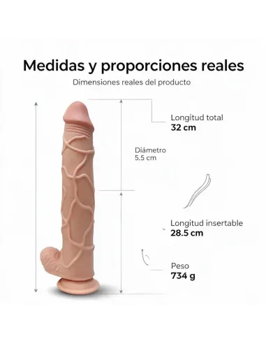 Aurelius dildo dual pellizcable vertebrado | Infarta toys | Realísticos