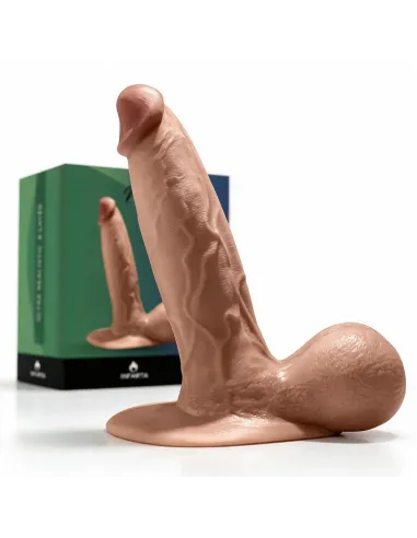 Consolador ultra realista magnus de silicona líquida 4 capas 21 cm pellizcable | Infarta toys | Dildos macizos