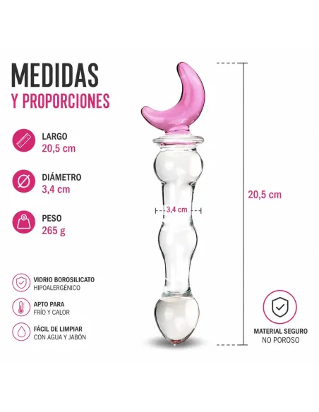 Glass dildo mystic moon | Infarta toys | Vidrio