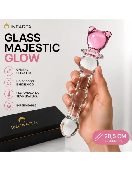 Glass dildo majestic glow | Infarta toys | Vidrio