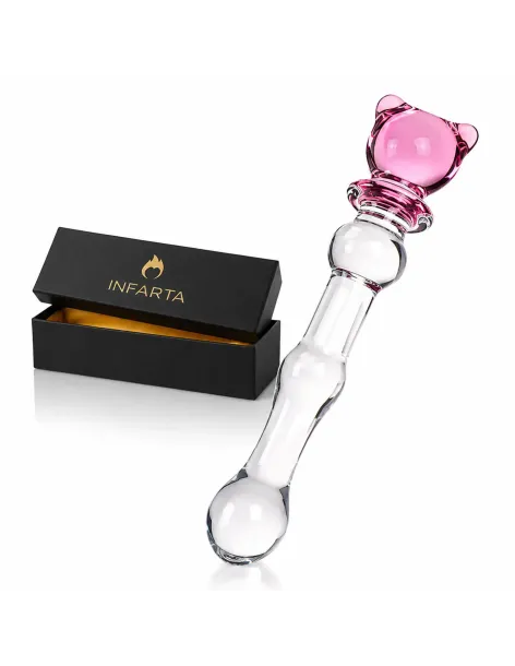Glass dildo glass teddy | Infarta toys | Vidrio