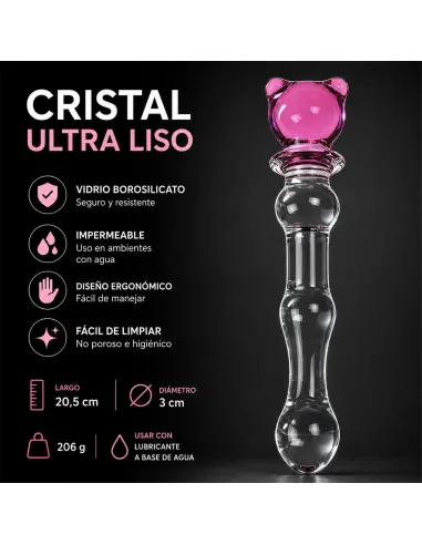 Glass dildo glass teddy | Infarta toys | Vidrio