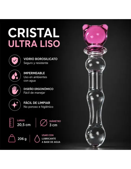 Glass dildo glass teddy | Infarta toys | Vidrio
