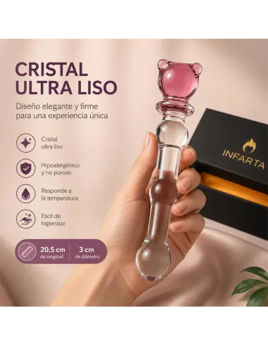 Glass dildo glass teddy | Infarta toys | Vidrio